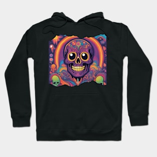 Psychedelic skulls Hoodie